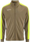Craft Trainingsjas Evolve 2.0 Contrast Full Zip Jacket Mannen Katoen Raw/Contrast Yellow