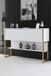 Merkloos Asir - Ladekast - Goud en Wit - 120 x 30 x 80 cm