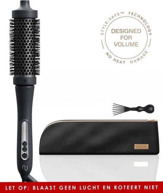 Navado Thermal Brush 38mm - Ceramic Hot Brush with Lifetime Warranty - Includes Travel Case