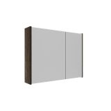Saniclass Holz Pure spiegelkast – 80x63x16 cm – Eiken charcoal SW1420837/SW1212816
