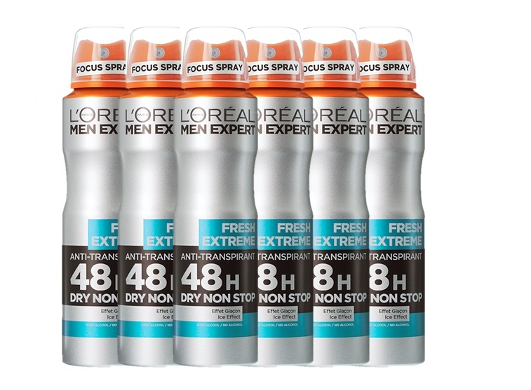 L'Oréal Men Expert Fresh Extreme - Voordeelverpakking 6 x 150ml - Deodorant Spray