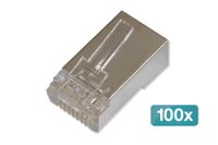 Digitus AK-219603-100 kabel-connector RJ-45 Zilver, Transparant