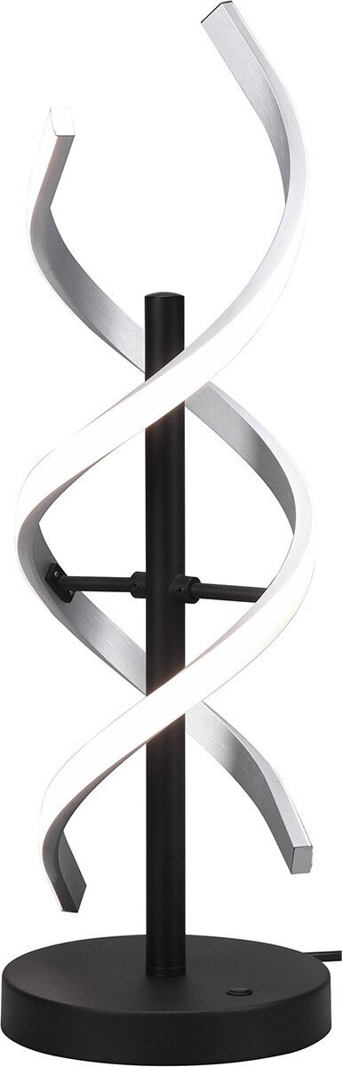TRIO LEUCHTEN - LED Tafellamp - Tafelverlichting - 20.5W - Aanpasbare Kleur - Dimbaar - Rond - Geborsteld Zilver - Aluminium