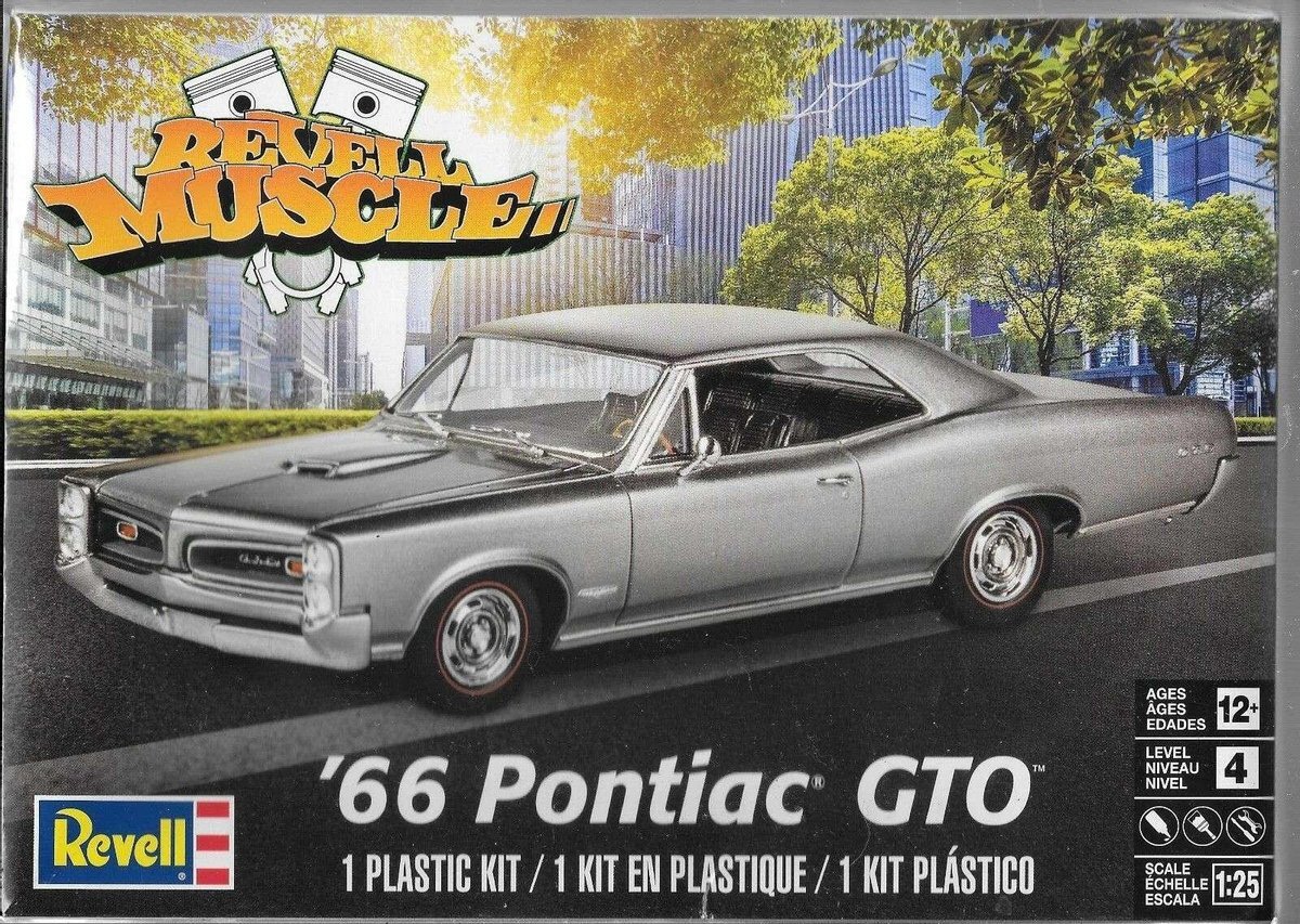 Revell Modelbouwset 1966 Pontiac Gto 1:25 Zilver 114-delig