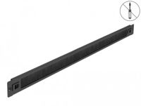 Delock 19″ Borstelpaneel – Kabelmanagement Paneel – 1U – Stofbescherming – Toolless installatie – Zwart