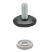 WAGNER QuickClick® Stelvoetjes Ø 37 mm set van 4 met stelschroef M10 x 25 mm + kunststofglijders onderling verwisselbaar I 4x stelvoetjes+glijders Ø 30 mm - kunststof HYPER -Made in Germany- 15832500