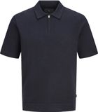 JACK&JONES JPRBLAMILANO SPRING KNIT ZIP POLO SS Heren Gebreide truien Night Sky XS