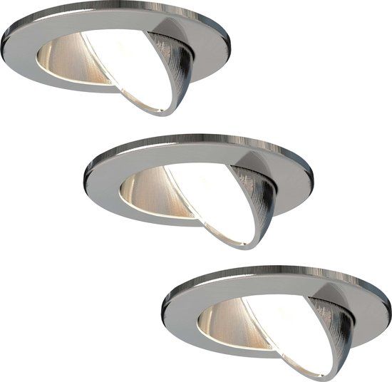 LEDVION LED Inbouwspot - RVS - Dimbaar - 5W - Ø75mm - 1 stuk