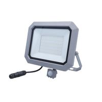 as - Schwabe SLIMLINE PRO Chip LED-spot 50W 6500 lumen - 4000K neutraal wit - Osram LED - IP65 aluminium behuizing - buitenlamp draaibaar - 10 cm kabel met snelaansluitadapter - IP44, 46420