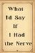 What I’d Say If I Had the Nerve: A Funny Journal for Unfiltered Thoughts, Workplace Rants & Meeting Survival
