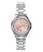 Timex horloge pour femme cristal 30mm avec bracelet argenté et cadran rose