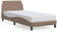 vidaXL Bedframe "Dover" Kunstleer Cappuccino 90x190 cm