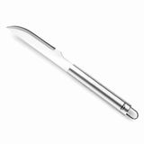 Lacor - 60262 – grillmes, roestvrij staal, ergonomische handgreep, vaatwasmachinebestendig, 41,5 cm, roestvrij staal
