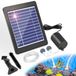 Merkloos AquaFlow Solar Luchtpompset - Zonne-energie - 4 W - Met batterij 2200 mAh - Voor aquarium en vijver
