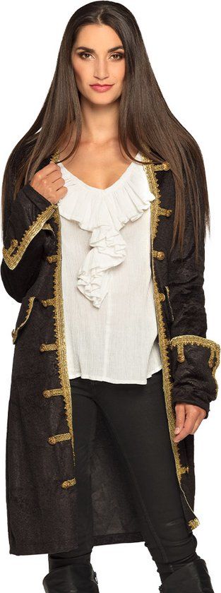 Boland - Piratenjas voor dames (M) - Zwart/Goud - Carnaval