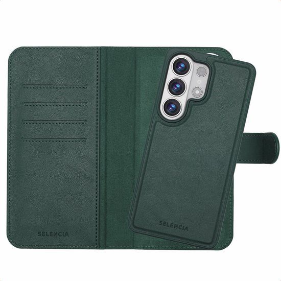Selencia Olyn Uitneembare Bookcase met MagSafe voor de Samsung Galaxy S26 Ultra - Groen