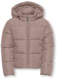 Kids ONLY winterjas fille - beige - KogJuta - puffer - capuchon