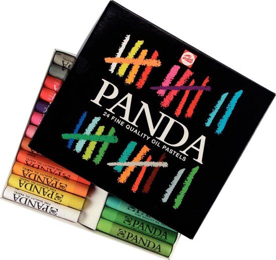 Talens Panda Oliepastels Set - 24 Kleuren