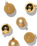 HEMA Boules De Noël En Verre Dorées - 6 Pièces
