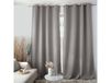Maisons du Monde Rideau anti-feu flamme M1 occultant gris 140x260cm