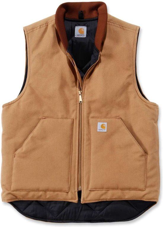 Carhartt Duck Vest Arctic Quilt Lined Bruin Heren XXXL