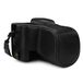 MegaGear MG1607 Canon EOS 2000D (18-55mm) Ever Ready lederen camera-hoes met draagriem - zwart