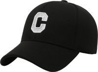 LGT JWLS Lookinggoodtoday Baseball Cap Geborduurde C - Zwart & Wit