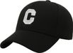 LGT JWLS Lookinggoodtoday Baseball Cap Geborduurde C - Zwart & Wit