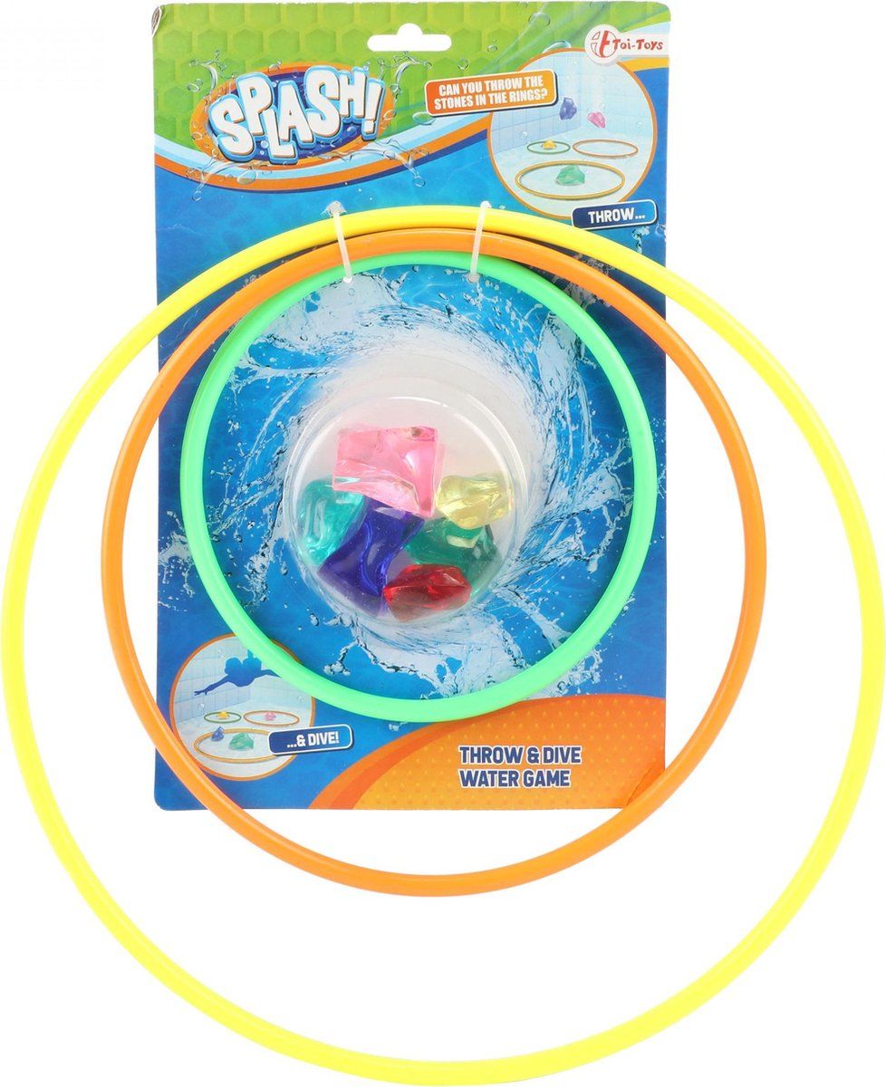 Toi-Toys Duikspel Splash Junior - Geel/Groen/Oranje - 9-delig
