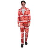 Widmann Kostuum Merry Christmas pak heren, jas en broek, kerstoutfit, kerstpak