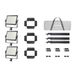 Godox Litemons LP1200R K3 RGB LED Light Panel 3-light Kit Zwart