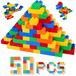 Gros blocs de construction pour enfants, 50 pièces en 5 couleurs