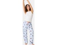 P.J. SALVAGE CO. Pyjamabroek van Flannels Blauw Dames S Gebloemd