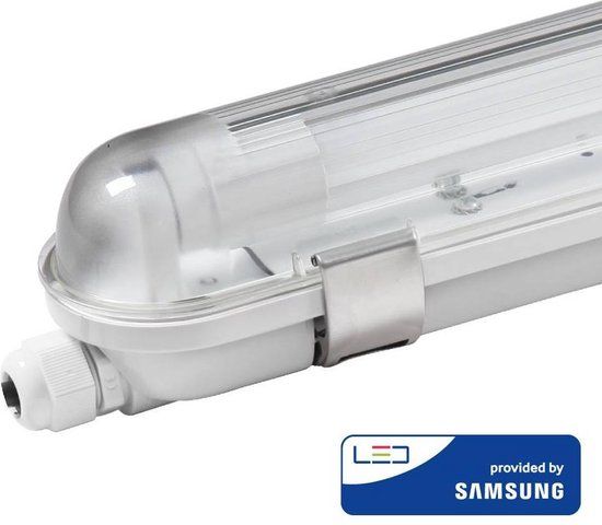 HOFTRONIC LED TL Armatuur 120cm - 18W - 6000K - IP65 - Koppelbaar