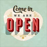 Pro-Art gla927d muurschildering GlasArt "Come in we are open", 20 x 20 cm
