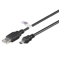 Goobay USB MINI-B 5 pin kabel - 3m - zwart