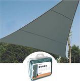 Perel Schaduwdoek, waterafstotend, 3.6 x 3.6 x 3.6 m, 160 g/m², polyester, driehoek, groengrijs