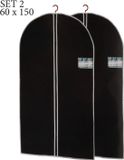 Merkloos Kledinghoes - Kledinghoezen - Met rits - 2 stuks