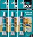 Merkloos Bison 3x Bison alleslijm / knutsellijm - 25 ML - transparant/ waterbestendig