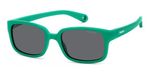 Polaroid Kinderen PLD K008/S Matte green 44/16/125 Kinderen Zonnebrillen