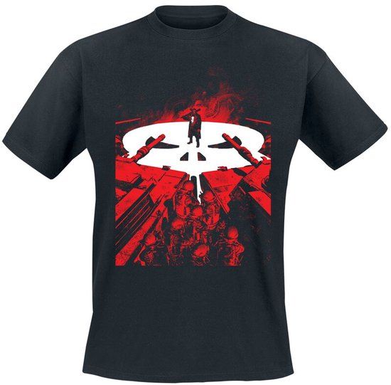The Punisher Stand Off Heren T-shirt - zwart - XL