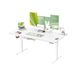 VASAGLE bureau électrique, réglable, présentoir, 160 x 80 cm | bureau ergonomique, 81,5 - 129,5 cm, rappel assis, 3 hauteurs, blanc nuage et blanc mat, collection BALOK, LSD156WB01