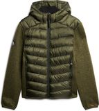 Superdry HOODED KNIT STORM HYBRID JKT Heren Jas - Maat S