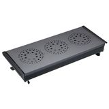 MasterClass Professionele driedubbele tafelmodel warmhoudplaat met theelichtjes, roestvrij staal, zwart/grijs, klein (4-5 inch)