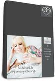 Bed-Fashion jersey hoeslaken Antraciet - 90 x 200 cm - Antraciet