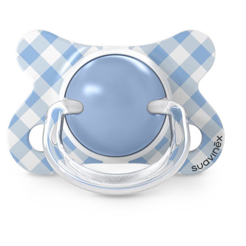 Suavinex, Set van 2 fopspenen voor pasgeborenen en zeer kleine baby's, speciale maat Mini -2/2 maanden, symmetrische speen van siliconen SX Pro, plat, omkeerbaar, respecteert de mondontwikkeling