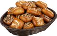 Kesper Brood/fruit mandje - gevlochten kunststof - donkerbruin - ovaal - L24 x B20 x H6 cm