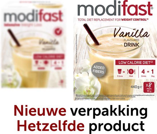 Modifast Intensive Milkshake vanille LCD 8 x 55g