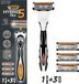 BIC Hybrid 5 Flex - Scheermesjes - Voor Mannen - 5 Titanium Scheerbladen - Heren Scheermes Houder met 3 Navullingen - 1 set