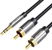 Vention Audiokabel 2X Rca Naar 3,5 Mm Voor Bijbehorende Versterker 1M